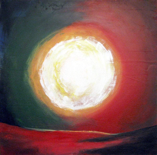 landscape sunset painting original abstract art uk A moment of sun , contemporary art for sale