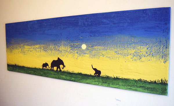 abstract elephant art African Dreams