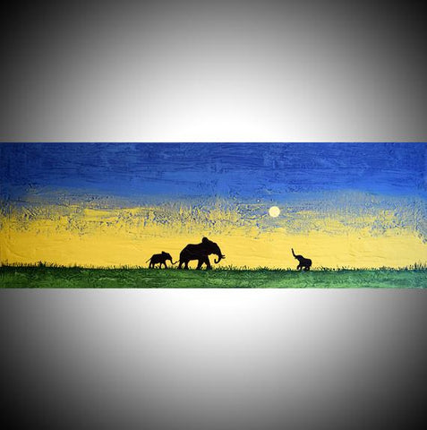 abstract elephant art African Dreams
