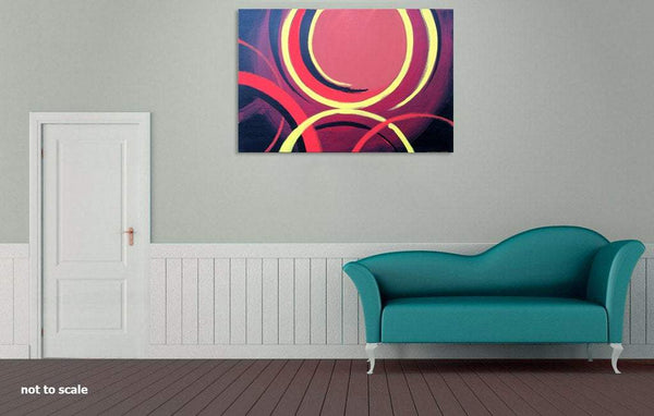 Abstract intersection large paintings for sale