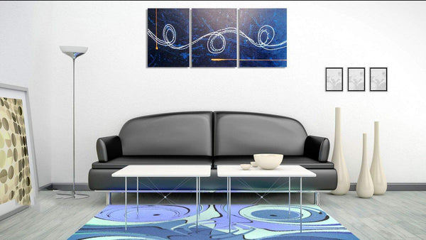 blue abstract painting beautiful and abstract artwork