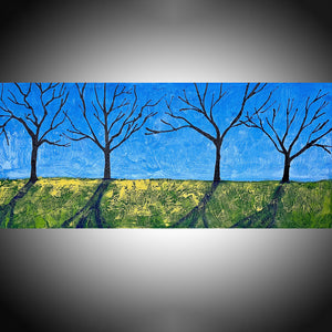 wide countryside tree of life painting