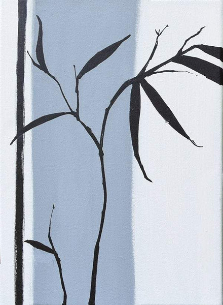 canvas triptych Chinese Bamboo  in acrylic 4 sizes