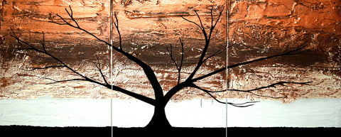 copper tree wall abstract tree paintings