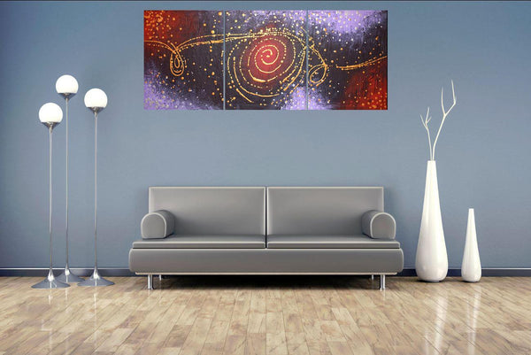 cosmic symphony oversized metal wall art