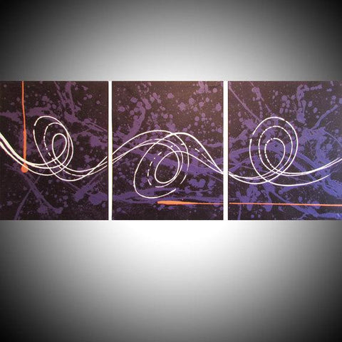 deep purple wide canvas