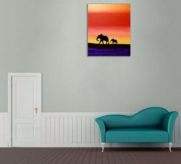 Elephant wall art Hand to hold Onto african art