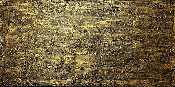 abstract metal paintings contemporary art " Golden Expanse " canvas original painting