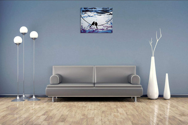 forever together bird art pictures birds on a wire painting