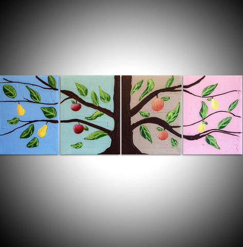 Quadriptych Examples Quadriptych four panel paintings
