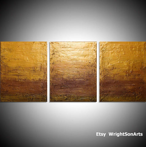 Golden Decadence oversized metal wall art