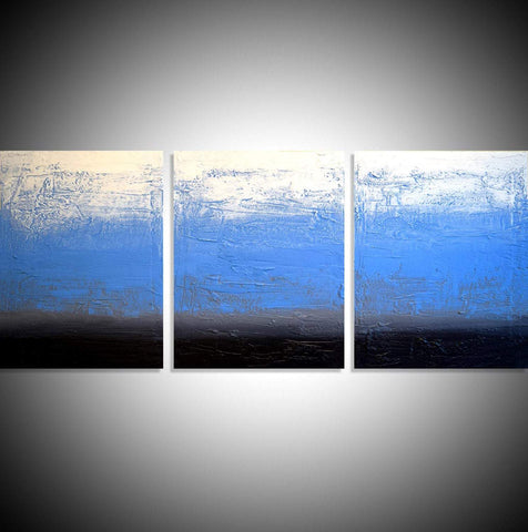 Ice Blue modern wall art uk