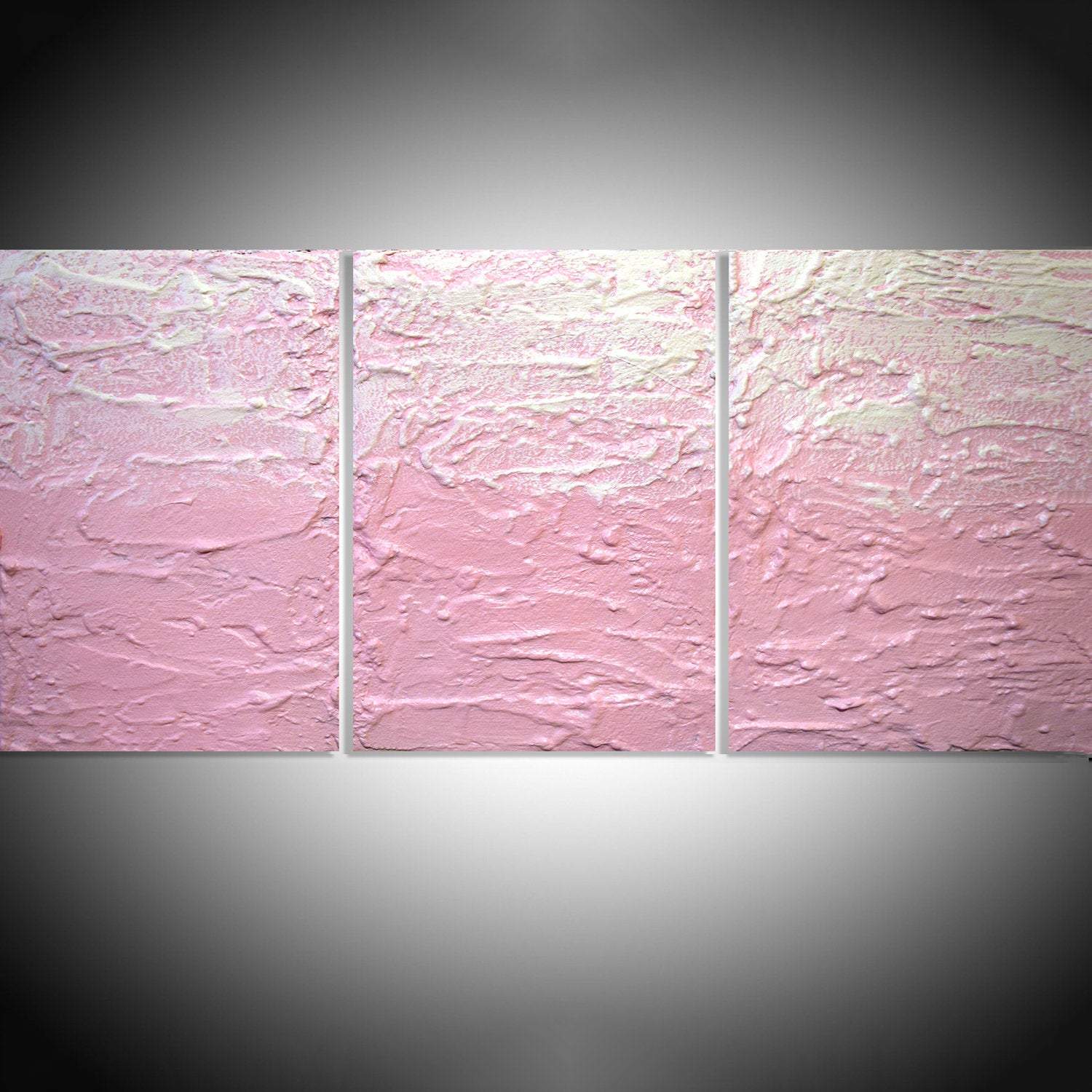 abstract pink paintings Pink Triptych beautiful and elegant