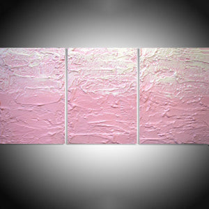 canvas triptych paintings Pink Triptych beautiful and elegant