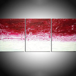 canvas triptych Purple Satisfaction large 3 panel wall art