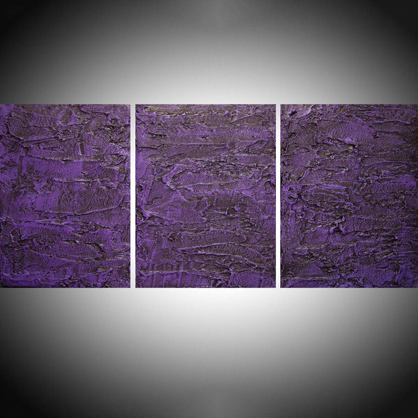 Purple Tones 3 canvas triptych