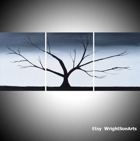 tree art black and white The Wild Wood tree paintings black and white