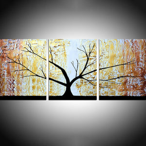oversized metal wall art abstract tree painting  Sanctuary Tree large painting canvas