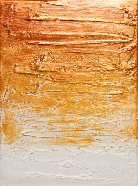 triptych canvas  Copper on Gold
