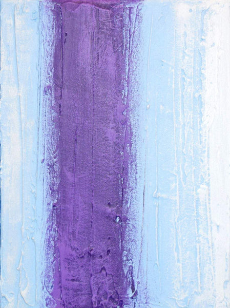triptych painting for sale "purple intention" impasto effects 3 big sizes