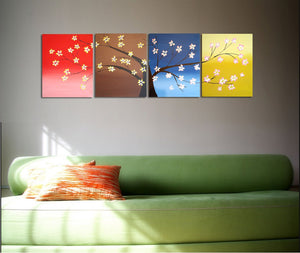 triptych paintings for sale 52 weeks of happyness nursery office home