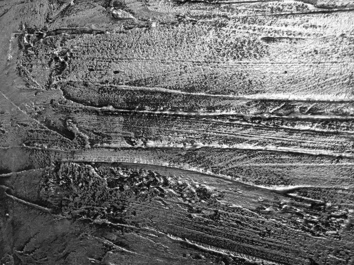 silver artwork " Silver Triptych " large silver wall art