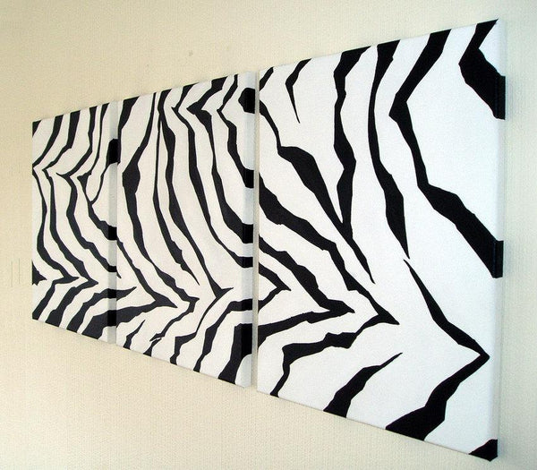 zebra canvas painting